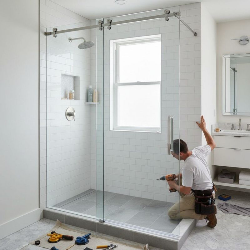 Glass Shower Door Installation in Arvada, CO