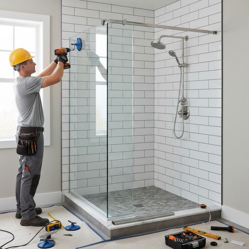 Glass Shower Door Installation in Denver County, CO