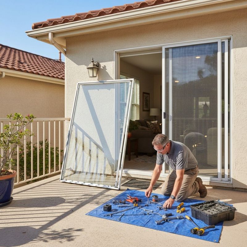 Patio Door Track Repair in Overland Park, KS
