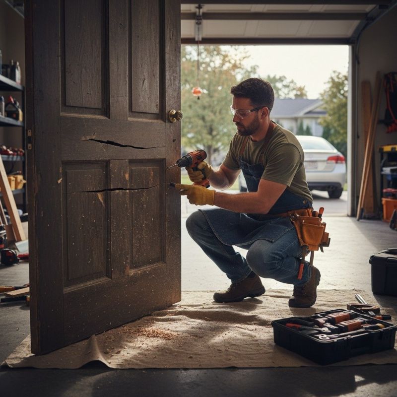 Wood Door Repair in Conroe, TX
